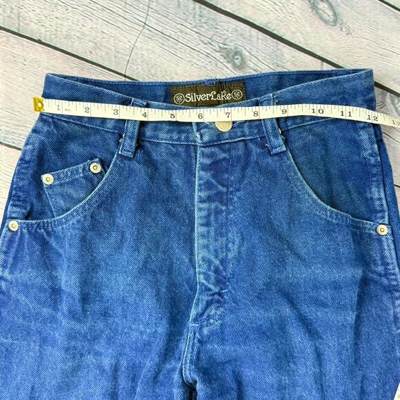 Vintage Wrangler Silverlake Classic Bareback High Rise Dark Jeans Size 3/4 x 36 - Picture 4 of 8